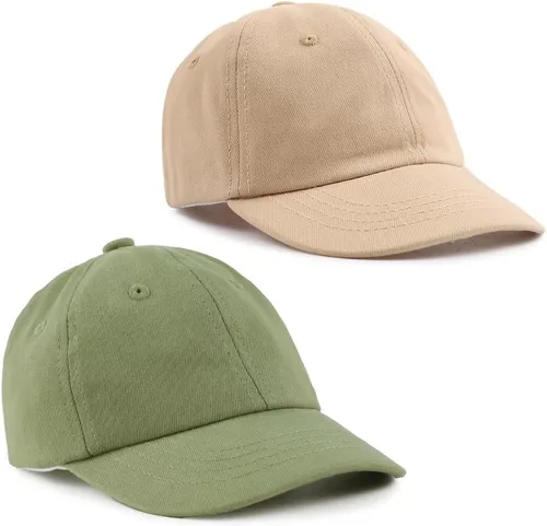 Vista 31 de Peecabe Gorra de béisbol para niños pequeños, unisex, de algodón, ajustable, para bebés, niños, gorra de béisbol para niñas de 1 a 5 años
