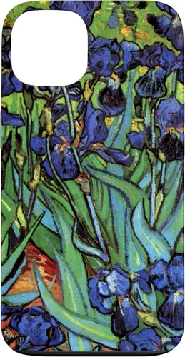 Vista 7 de Irises by Vincent Van Gogh, Flowers in a Garden - Carcasa para iPhone 17