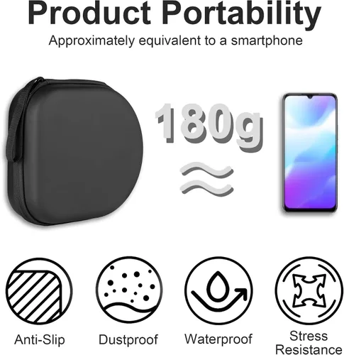 Vista 5 de Leayjeen Funda para auriculares JBL Tune 720BT, color negro
