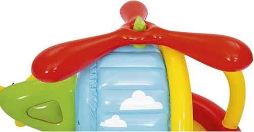 Vista 4 de Fisher-Price Hoyo inflable de la bola del helicóptero, 61" x 40" x 36