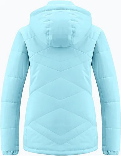 Vista 2 de Skieer Chaqueta de esquí impermeable para mujer, abrigo de invierno cálido para nieve, resistente al viento, con capucha
