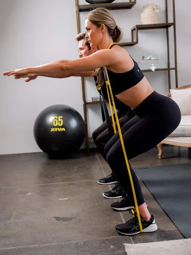 Vista 8 de Ziva PRO - Banda de resistencia portátil, bandas de ejercicio de asistencia para dominadas para fitness en casa, estiramiento, entrenamiento