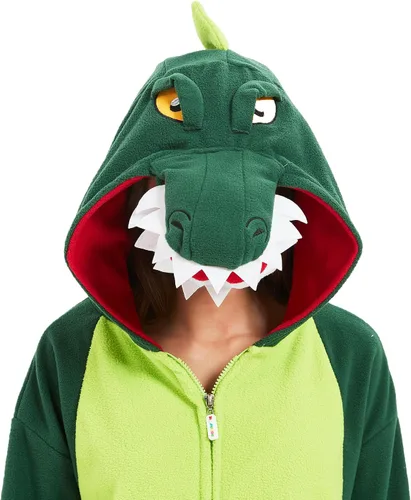 Vista 7 de MAJ&COS Animal Onesies Adult Pajamas Halloween Cosplay Costume Unisex Onesie for Women Men