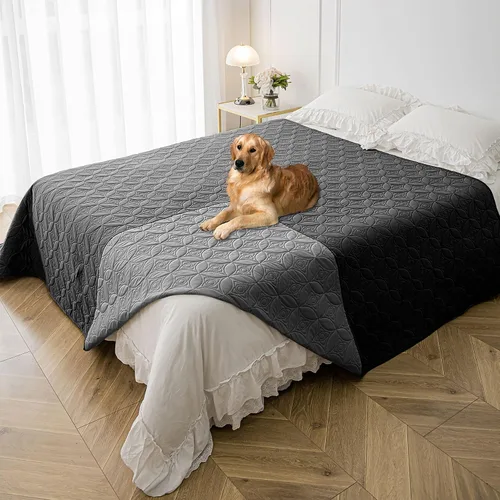Vista 33 de Manta impermeable para perro, 30 x 30 pulgadas, fundas de sofá para mascotas pequeñas para sofá, silla, cama, protector de muebles de perros
