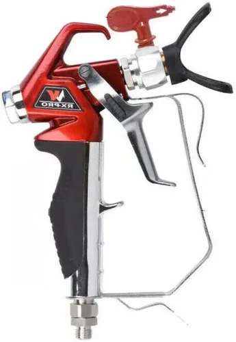 Vista 6 de Pistola de pintura sin aire con punta 517 de alta presión 4000 PSI Serie Roja Pistola pulverizadora sin aire (2 dedos)