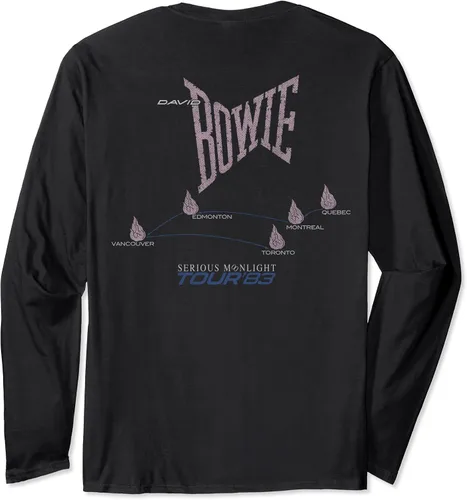 Vista 2 de David Bowie - Serious Moonlight 1983 Tour - Camiseta de manga larga, Negro, S