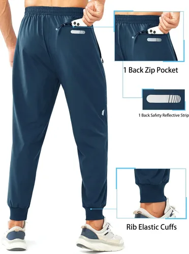 Vista 2 de NORTHYARD Pantalones deportivos de entrenamiento para hombre, ligeros, de secado rápido, pantalones deportivos para correr, gimnasio, pantalones