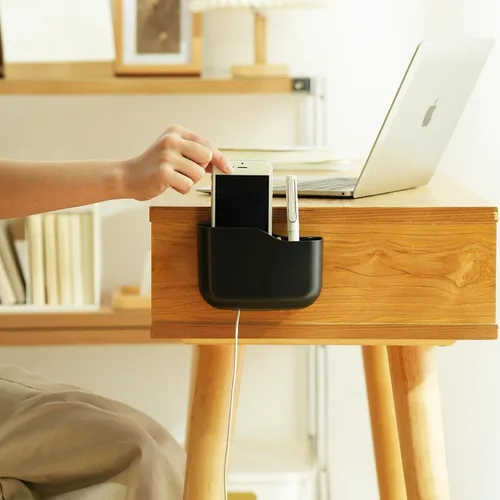 Vista 4 de SUNFICON Soportes de control remoto de montaje en pared, paquete de 3 soportes adhesivos para reproductor multimedia, organizador universal