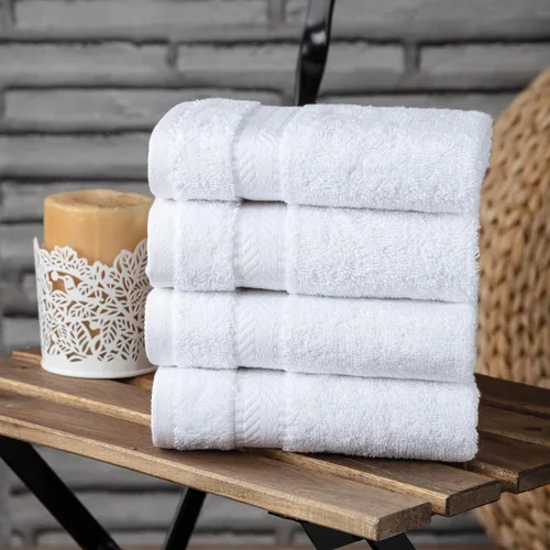 Vista 2 de TEXTILOM Toallas de mano turcas para baño, calidad de hotel y spa, suaves, absorbentes, de secado rápido, juego de 4 toallas de mano turcas 100%