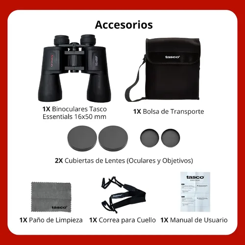 Vista 3 de TASCO TAS170165-BRK Essentials Binoculares 16x50, Multi