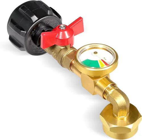 Vista 8 de Adaptador de recarga de propano para tanques de 1 libra, adaptador de recarga de propano para cilindro de propano recargable de 1 libra, convertidor