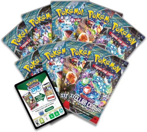 Vista 8 de Pokemon TCG: Caja de Entrenador Élite Corona Estelar Escarlata y Violeta