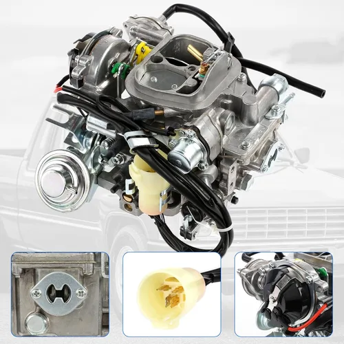 Vista 3 de Partol Carburador 22R para Toyota Pickup Carburador 1981-1987 TOY-505 TOY-507 2.4L Carburador Carb, estrangulador automático
