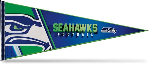 Vista 22 de Rico Industries NFL Football Primary 12" x 30" Felt Wall Décor Pennant - Great for Home/Bed Room/Man Cave Décor