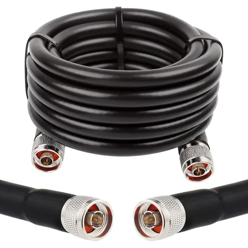 Vista 14 de XRDS -RF Cable de extensión coaxial macho N a N macho de 2 pies, baja pérdida KMR400 tipo N