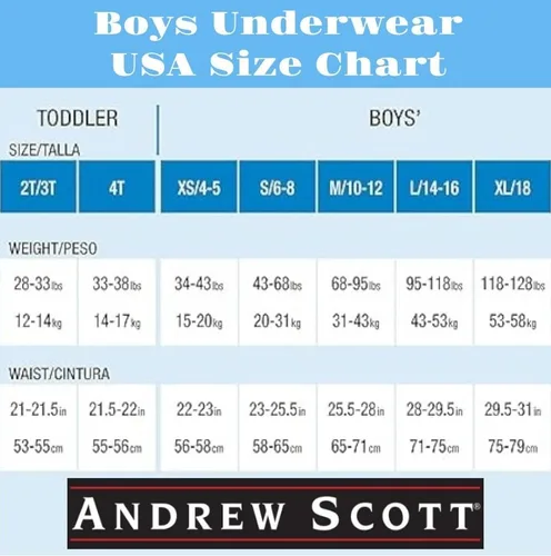 Vista 5 de Andrew Scott Basics Little BoysBig Boys 10 Pack Cotton Sport Brief Underwear