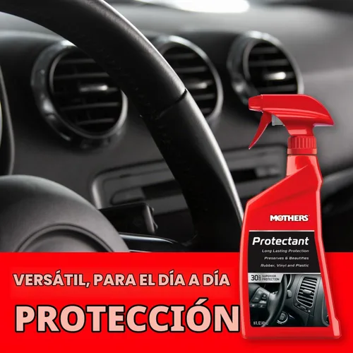 Vista 2 de Mothers cera líquida 5, Plastic Long-Lasting UV Protection for Rubber, Vinyl & Plastic, Shields Dash, Trim, Bumpers & Tires from Fading, Cracking