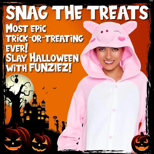 Vista 2 de Adult Onesie Halloween Costume - Animal and Sea Creature - Plush One Piece Cosplay Suit for Adults, Women and Men FUNZIEZ!