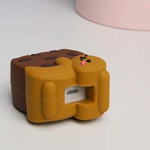 Vista 7 de Funda de Cargador Compatible con iPhone Adaptador de Corriente USB-C de 20W Cargador Diseño de Dibujos Animados Lindo en 3D Funda de Cargador