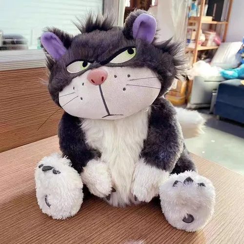 Vista 4 de 12 Inch Lucifer Plush Cat, Cinderella Movie Character Lucifer Stuffed Animals, Lucifer Plush, Multicolor