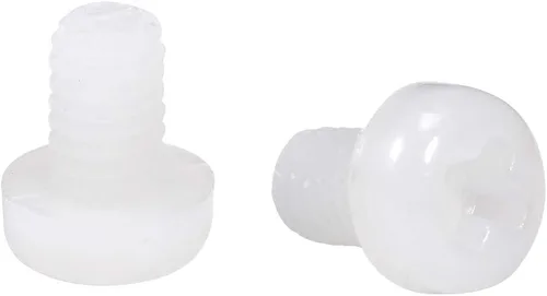 Vista 11 de uxcell M6x30mm Roscado Nylon Phillips Cruz Pan Cabeza Tornillos Tornillos de Máquina Blanco 50