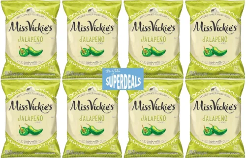 Vista 11 de Papas Fritas Cocidas en Caldero de Miss Vickie's Paquete de Valor Empaquetado por SUPERDEALS Bolsa de 1.375 Oz Paquete de Variedad Supremo de 5