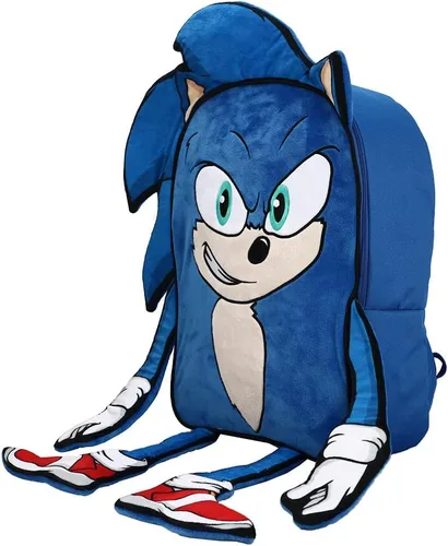 Vista 3 de Sonic The Hedgehog Sonic Youth - Mochila de peluche Azul