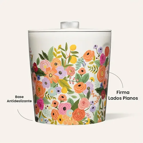 Vista 4 de Corkcicle Cubeta de hielo aislada con tapa, acero inoxidable, 100 onzas, crema para fiesta de jardín Crema para fiestas en el jardín