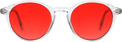 Vista 25 de TIJN Gafas de bloqueo de luz azul para hombres y mujeres, gafas de montura redonda gruesa vintage