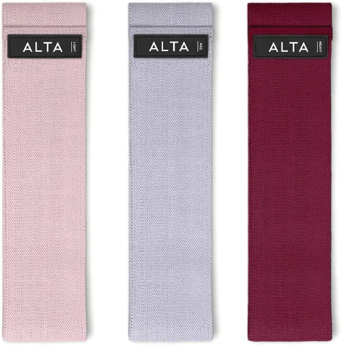 Vista 10 de ALTA Bandas para glúteos para mujer, bandas de resistencia de tela antideslizante de alta calidad para entrenar, bandas de resistencia de tela