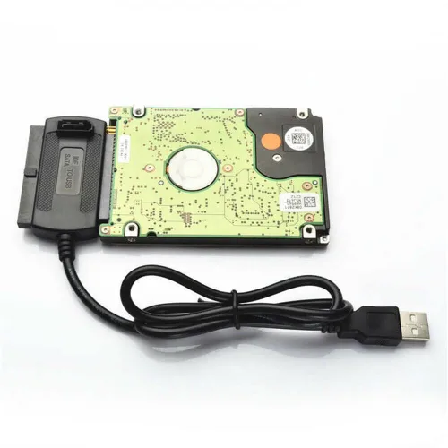 Vista 4 de SATA PATA IDE Drive to USB 2.0 Adaptador Convertidor Cable para Disco Duro HDD 2.5" 3.5" con Adaptador de Alimentación de CA Externo