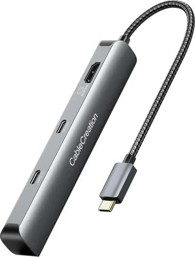 Vista 9 de CableCreation Hub USB C multipuerto 5 en 1 para MacBook Pro/Air