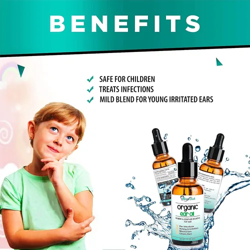 Vista 3 de Aceite Natural de Verbena para Eliminación de Cera de los Oídos y Gotas Limpiadoras con Fresa para Niños Suavizador de Cera de los Oídos