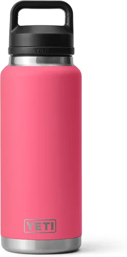 Vista 46 de YETI Rambler - Botella de 36 onzas, aislada al vacío, a prueba de fugas, de acero inoxidable con tapón para sorbos Aislamiento al vacío Azul marino