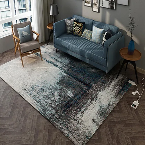 Vista 2 de Heated Rug Electric Floor Mat - Multiple Temperature Settings, Non-Slip for Living Room Bedroom Office, 220V,55CM*90CM