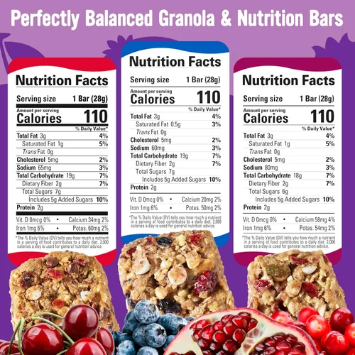 Vista 2 de Cooper Street Granola Bakes (36 unidades) - Paquete variado de barras de granola suaves y masticables para desayuno, sin nueces, lácteos y soja