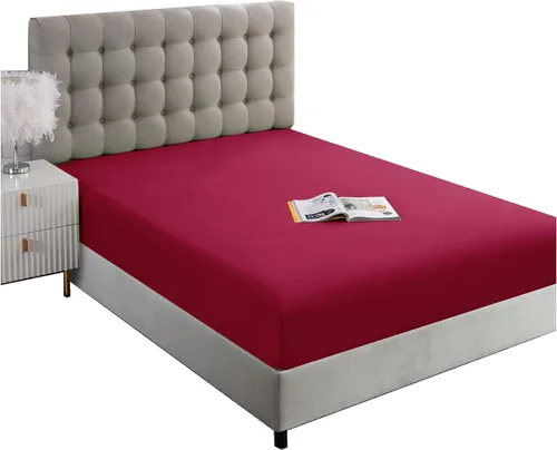 Vista 13 de Sábana ajustable de tamaño completo Ghooss - Sábana con bolsillo profundo de hasta 14 pulgadas - Resistente a las arrugas, la decoloración