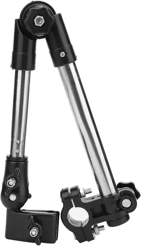 Vista 2 de Soporte para sombrilla para silla de ruedas, silla de ruedas, cochecito y bicicleta, soporte de barra, soporte de abrazadera, conector de soporte
