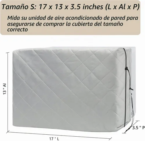 Vista 2 de Cubierta de aire acondicionado interior, cubierta de aire acondicionado de ventana para interior, 17 pulgadas de largo x 13 pulgadas de alto x 3.5