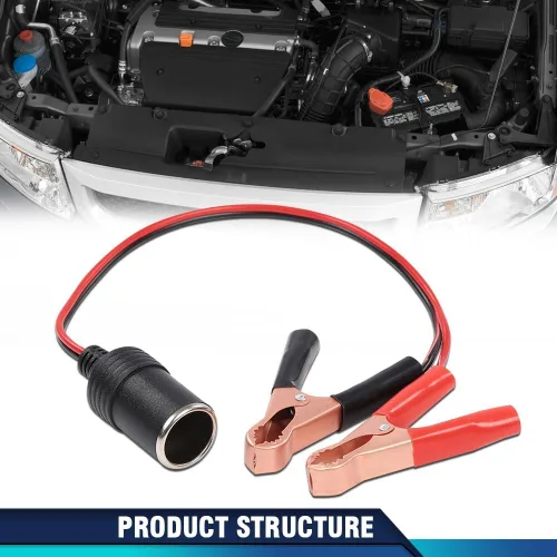 Vista 2 de PIT66 Adaptador de corriente de 12 V para encendedor de cigarrillos, compatible con cualquier accesorio de coche de 12 V, baterías de 12 voltios