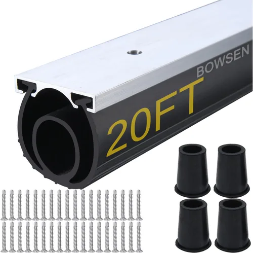 Vista 10 de BOWSEN Sellos inferiores universales para puerta de garaje de servicio pesado con anillo en U+O, burlete resistente a la intemperie de goma con kit