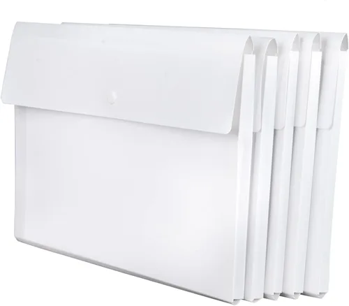 Vista 8 de VANRA - Archivador extensible de polietileno, tamaño A4, con botón