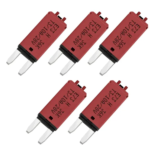 Vista 32 de GLOSO Disyuntores E73 Mini ATM 5 Amp Restablecimiento manual (T3) - 1 paquete (5A)