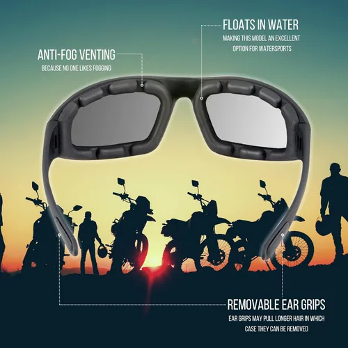 Vista 2 de WYND Blocker Gafas de sol deportivas resistentes al viento para motocicleta y ciclismo