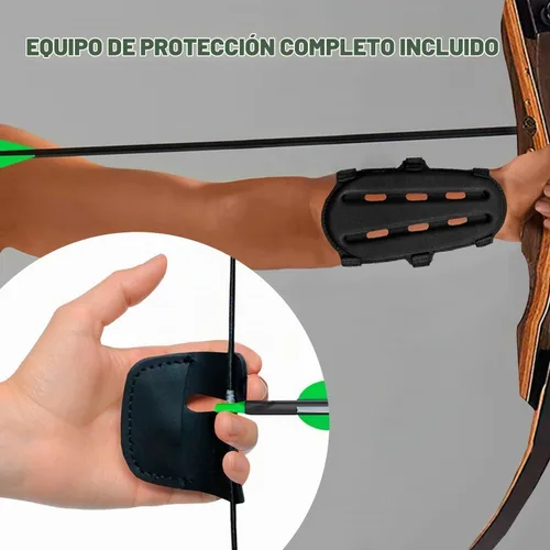 Vista 5 de Samick Sage Takedown - Juego de Arco Recurvo y Flecha - Juego Completo de Tiro con Arco Largo Listo para Usar de 62 Pulgadas - Incluye 6 Flechas