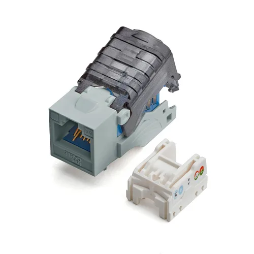 Vista 35 de TRUE CABLE Conector Keystone sin herramientas Cat5e, sin blindaje (UTP), PoE++ (4PPoE) 100W, certificación UL, verificado ETL, certificado ANSI/TIA