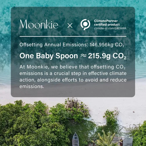 Vista 9 de Moonkie Juego de 4 cucharas de silicona para bebé, cucharas para niños pequeños para autoalimentación de 6 meses, cucharas de alimentación de dos
