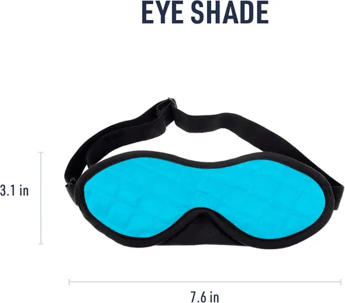 Vista 7 de Sea to Summit TravellingLight - Máscara de viaje para dormir, color azul atolón Quilted Cordura nylon travel sleep mask with a soft microfiber