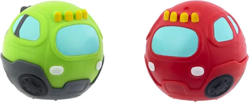 Vista 3 de Little Tikes Learn & Play Roll Arounds Off Roadin' Vehicle Paquete de 2 autos de juguete y juego de pelota en uno, fácil agarre y rollo, regalos