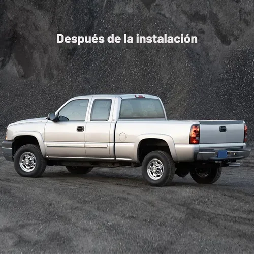 Vista 8 de Perfit Liner Puerta trasera con borde bisel, manija negra para Silverado